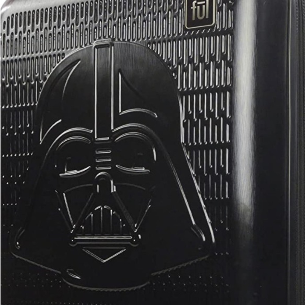 🆕 FUL Darth Vader Spinner Suitcase 'Embossed Black' - Size: 21"